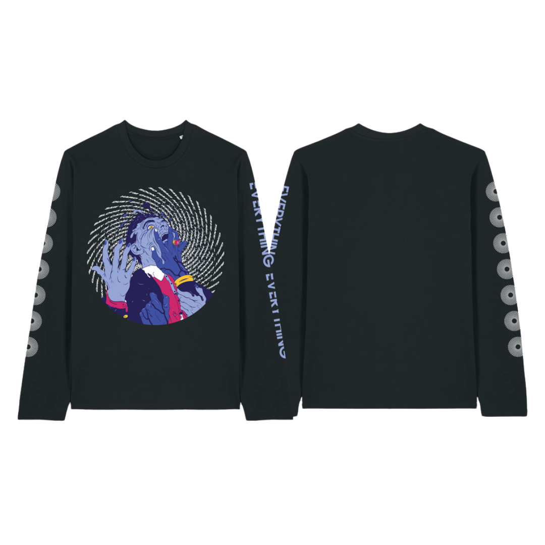 Distant Past Spiral Lyric Long Sleeve Tee