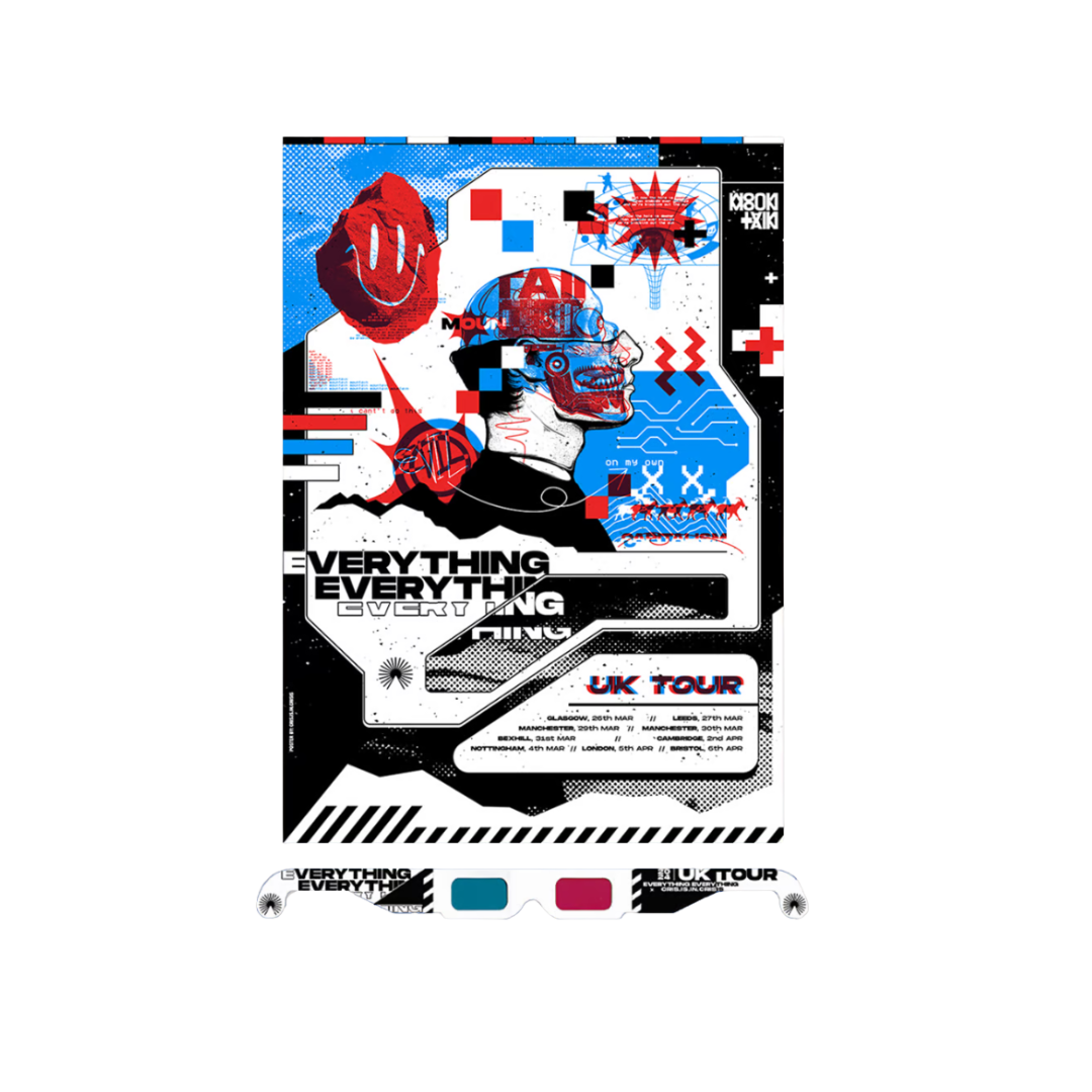 UK 3D Tour Poster + 3D Glasses