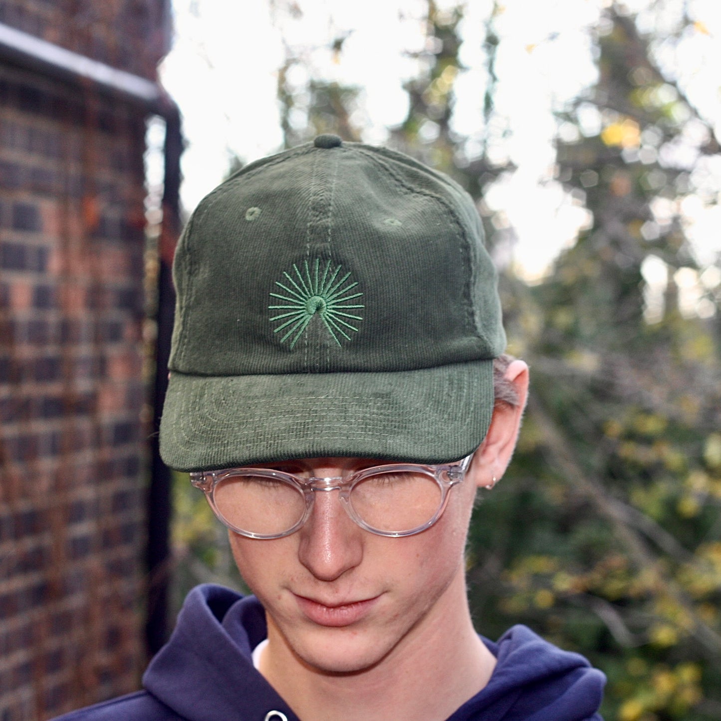 Corduroy Mountain Bottle Green Symbol Cap