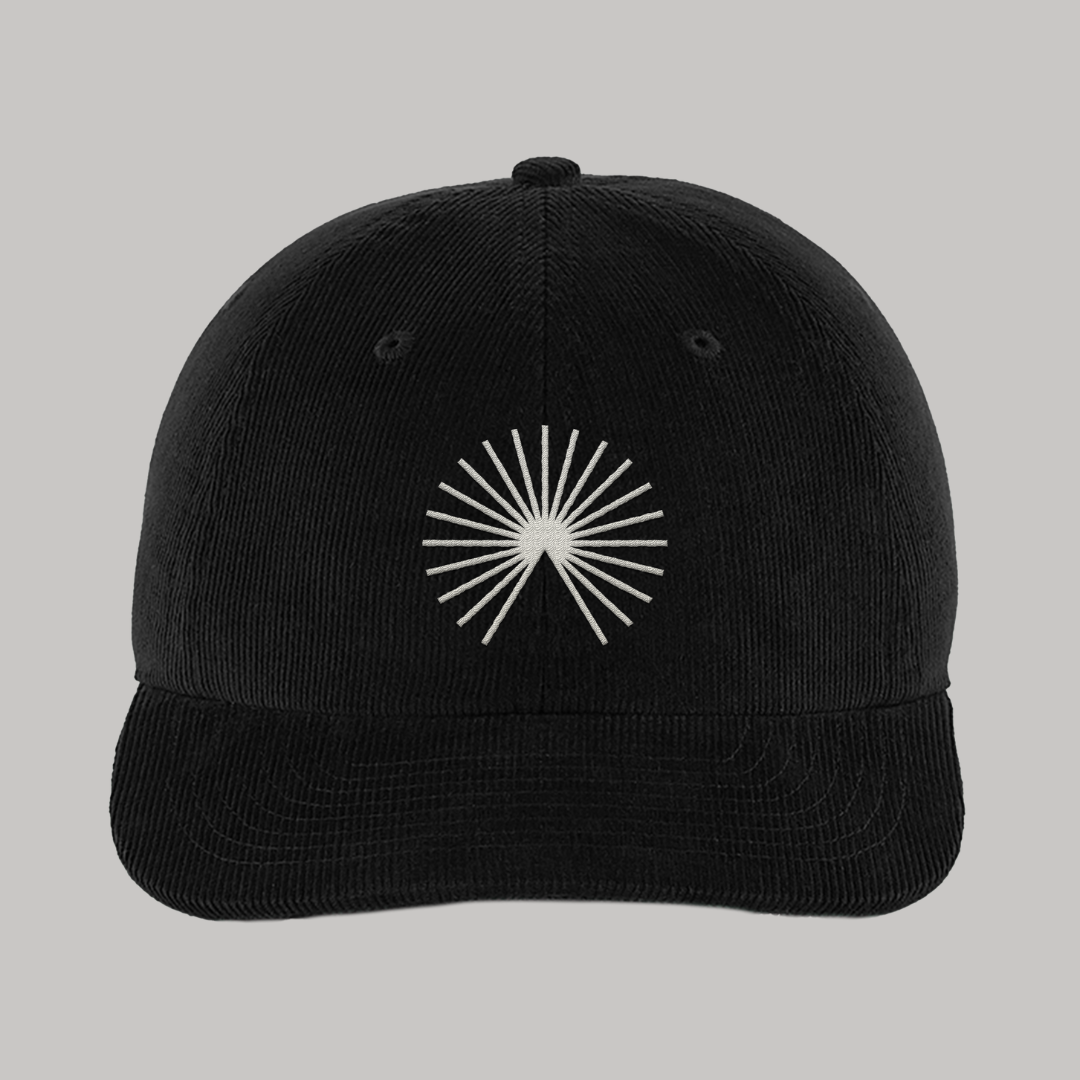 Corduroy Mountain Black & White Symbol Cap