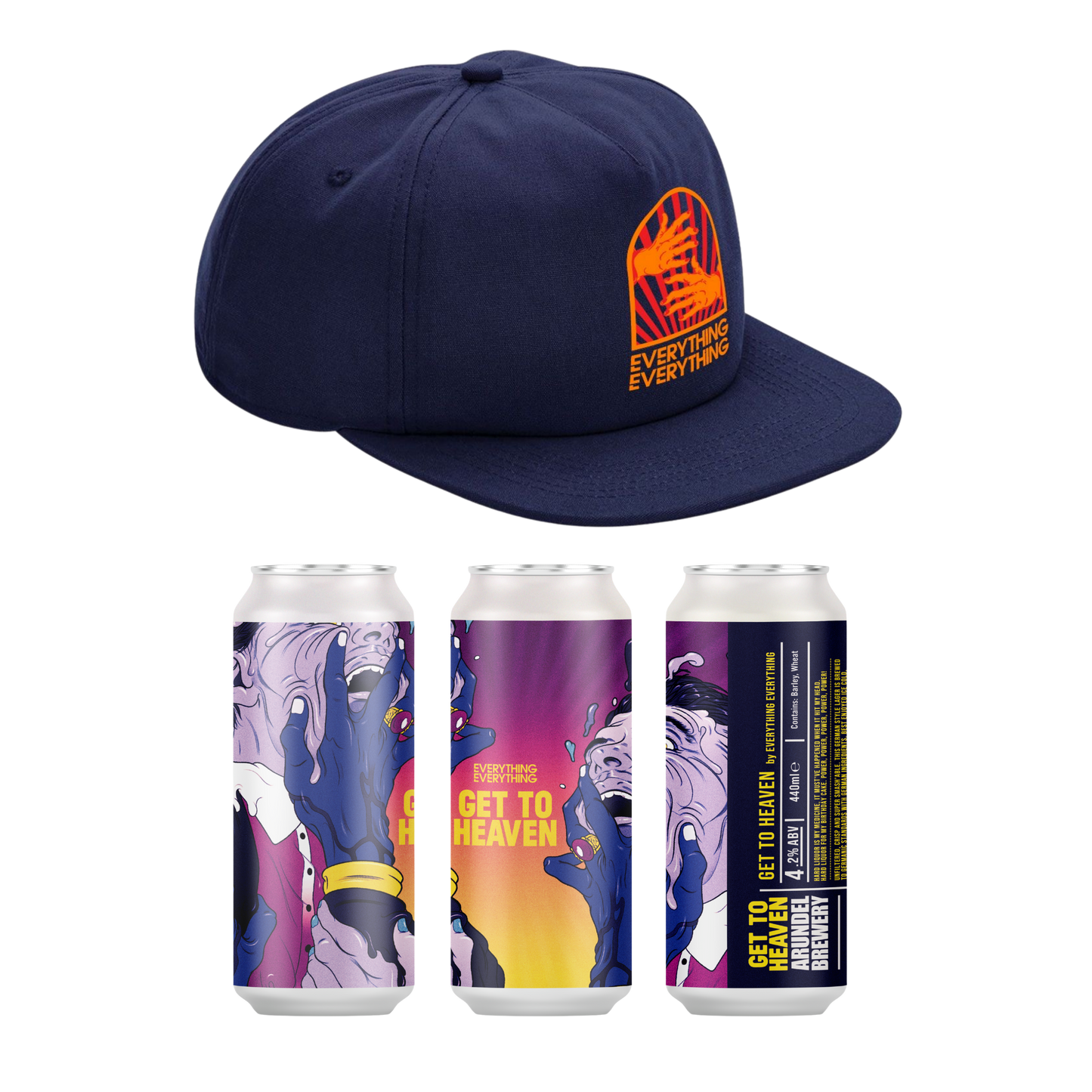 Get To Heaven 6 Pack Beer + Cap Bundle