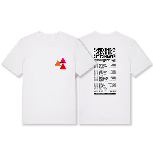 Get To Heaven 2025 EU//UK/AUS 2025 White Tour T shirt